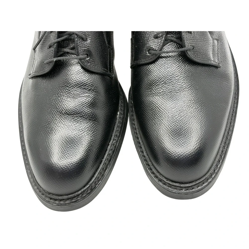 Allen Edmonds Warton Mens Black Pebbled Leather Derby Lace-Up Shoes 9.5 D